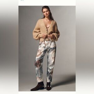 NWT the Wonderer Pilcro mid- rise Floral Print Women Jean